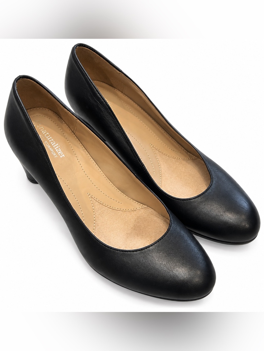 Naturalizer Comfort Leather Pumps – Black – Size 10